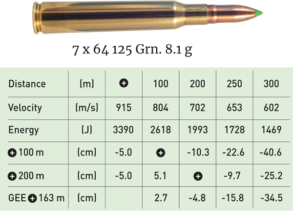 Munizioni 7×64 125 Grn. 8.1 g